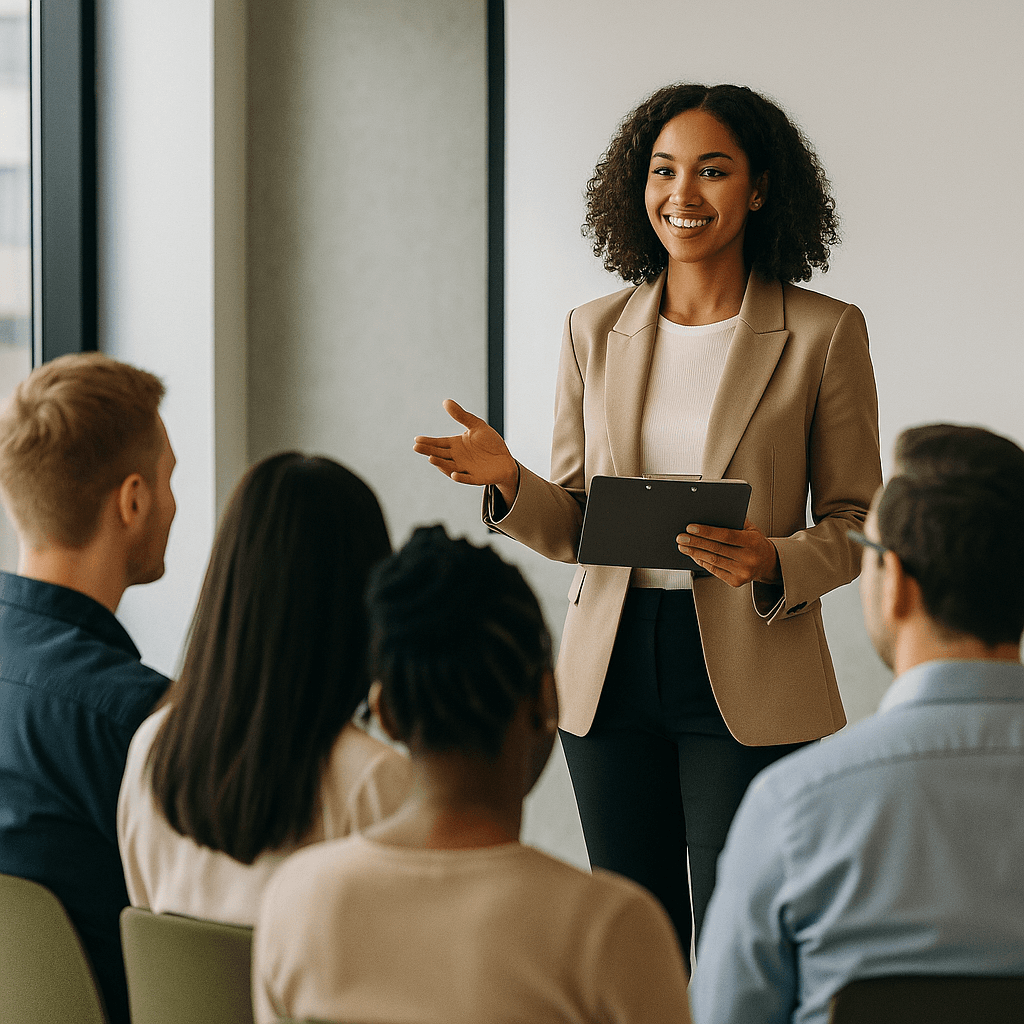 Corporate meeting or presentation